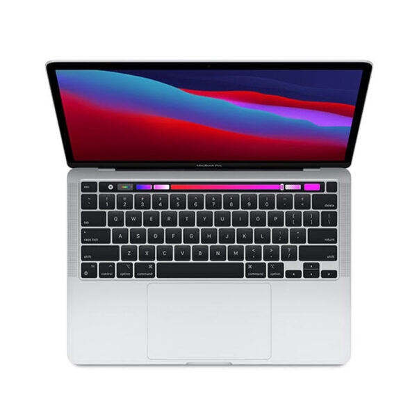 Macbook-Pro-M1-Silver-03 لپ تاپ 13 اینچی اپل مدل MacBook Pro MYDC2 2020 همراه با تاچ بار - Image 1