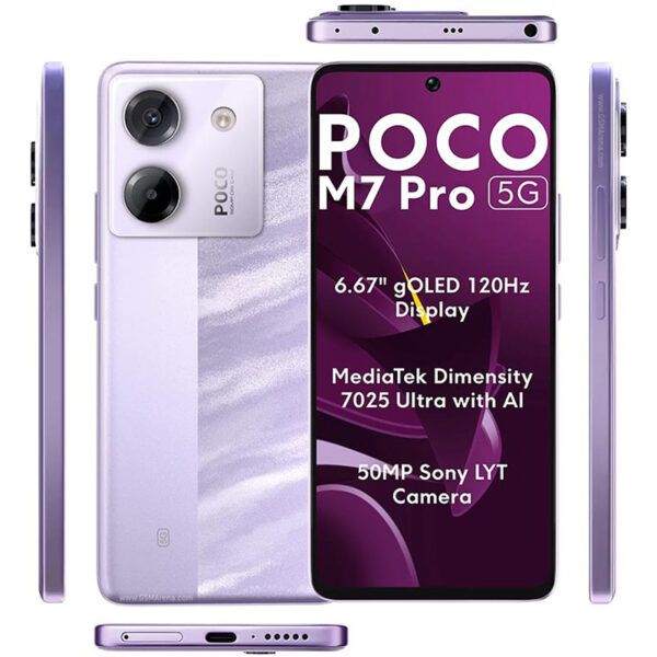 xiaomi-poco-m7-pro-5g-1 گوشی موبایل شیائومی مدل Poco M7 Pro 5G دو سیم کارت ظرفیت 512 گیگابایت و رم 12 گیگابایت (پک گلوبال) - Image 1